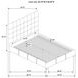 Medley Black Queen Upholstered Platform Bed