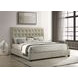 Medley Tan King Upholstered Platform Bed