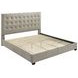 Medley Tan King Upholstered Platform Bed