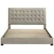 Medley Tan King Upholstered Platform Bed