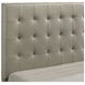 Medley Tan King Upholstered Platform Bed