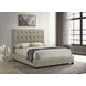 Medley Tan Queen Upholstered Platform Bed