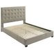 Medley Tan Queen Upholstered Platform Bed