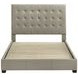 Medley Tan Queen Upholstered Platform Bed