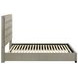 Medley Tan Queen Upholstered Platform Bed