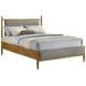 Mason Light Brown Full Upholstered Platform Bed