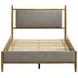 Mason Light Brown Full Upholstered Platform Bed