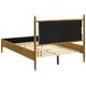 Mason Light Brown Full Upholstered Platform Bed