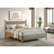 Mason Light Brown Queen Upholstered Platform Bed