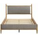 Mason Light Brown Queen Upholstered Platform Bed