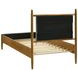 Mason Light Brown Twin Upholstered Platform Bed