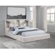 Dreux Cream King Upholstered Platform Bed with Hidden Storage and LED Light