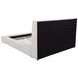 Dreux Cream Queen Upholstered Platform Bed with Hidden Storage and LED Light