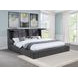Dreux Gray King Upholstered Platform Bed with Hidden Storage and LED Light