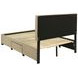 Wheatland Light Brown Full Upholstered Platform Bed with Storage