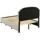 Marianna Cream Full Upholstered Platform Bed with Storage and Nailhead Trim