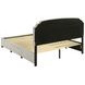 Marianna Cream King Upholstered Platform Bed with Storage and Nailhead Trim