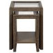 Elements Cocoa Glass Top Occasional Table Set