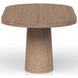 Elements Cocoa Oval Pedestal Dining Table