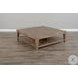 Sagewyn Weathered Brown 48" Square Cocktail Table