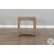 Maple Haze Brown 25" Rectangular Chair Side Table