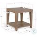 Sagewyn Weathered Brown 24" Square End Table