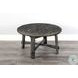 Autumn Echo Black Sand Marina Farmhouse Mahogany Wood 36" Round Coffee Table