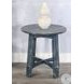 Seabright Blue Round End Table