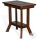 Desert Sage Dark Brown Rectangular Chair Side Table