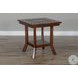Desert Sage Dark Brown Rectangular End Table