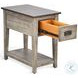 Ember Grace Gray 15" Rectangular Chair Side Table