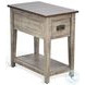 Ember Grace Gray 15" Rectangular Chair Side Table