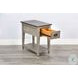Ember Grace Gray 15" Rectangular Chair Side Table