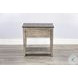 Ember Grace Gray 15" Rectangular Chair Side Table