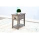 Ember Grace Gray 15" Rectangular Chair Side Table