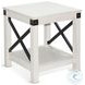 Hearthwood Haven White Square End Table