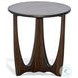 Rustic Refined Dark Brown 22" Round Chair Side Table