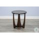 Rustic Refined Dark Brown 22" Round Chair Side Table