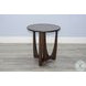 Rustic Refined Dark Brown 22" Round Chair Side Table