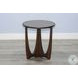 Rustic Refined Dark Brown 22" Round Chair Side Table