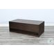 Willow Nest Dark Brown 54" Rectangular Coffee Table with Sliding Doors and Casters