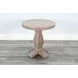 Ember Grace Natural 24" Round Chair Side Table
