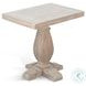 Ember Grace Natural 24" Round Chair Side Table