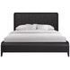Aurora Peppercorn Queen Waterfall Panel Bed