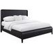 Aurora Peppercorn Queen Waterfall Panel Bed