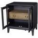Aurora Peppercorn Glass Door Nightstand