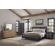 Aurora Peppercorn Glass Door Nightstand