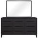 Aurora Peppercorn Rectangle Wood Mirror