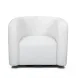 Curves Cream Performance Fabric Upholstered Swivel Accent Chair