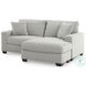 Amesley Smoke 85" Sofa Chaise Sectional